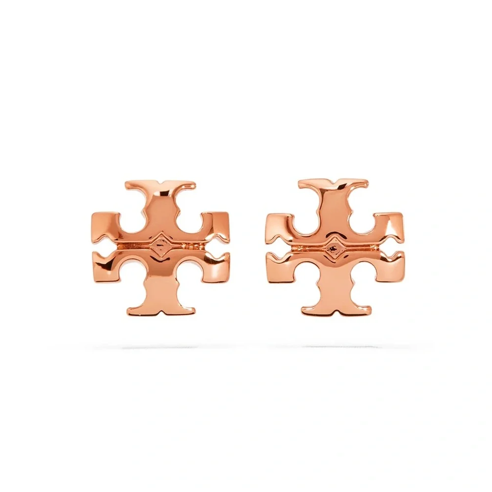 TORY BURCH Kira 8mm Stud Earrings - Rose Gold